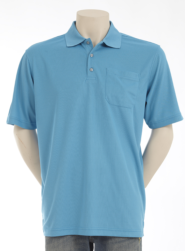 Mens Pique Polo with Chest Pocket - DKR & Company Apparel / Clothes Out ...