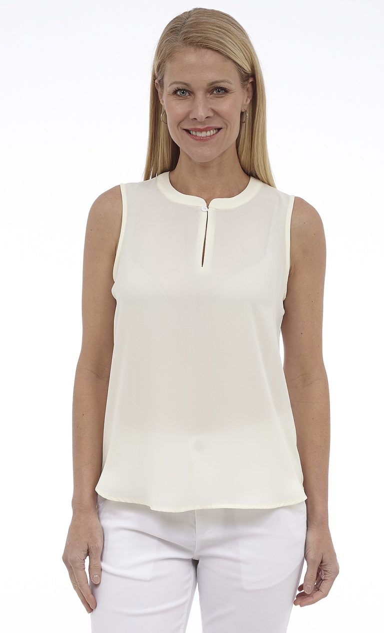 sleeveless blouse with collar uk