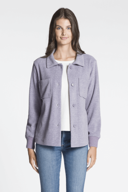 Button Front Jacket with Chest Pockets