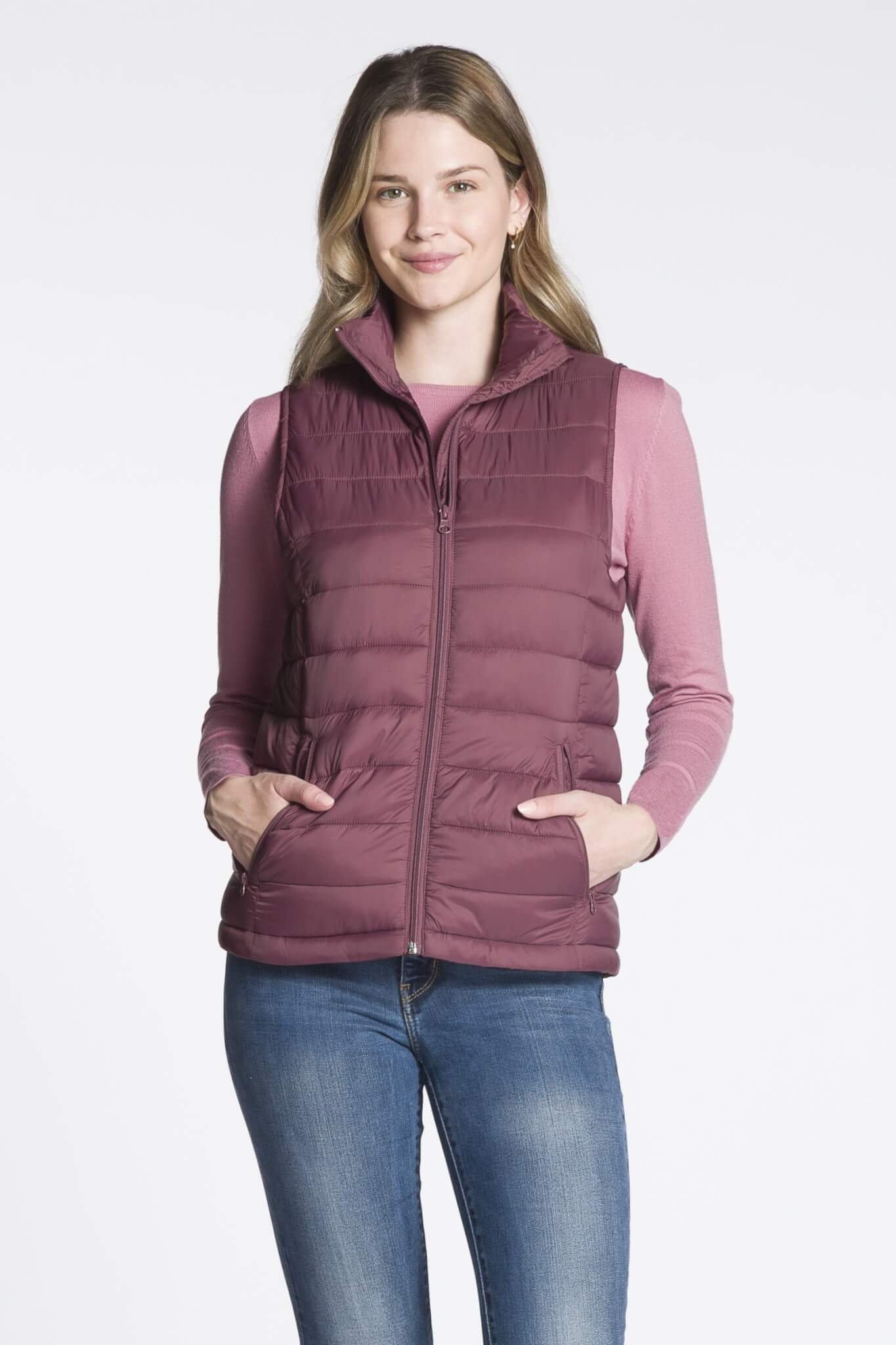 Padded Vest with Zipper Pockets - Image 2