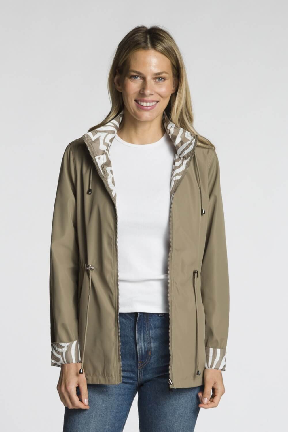 Ladies Reversible Water Resistant Rain Coat