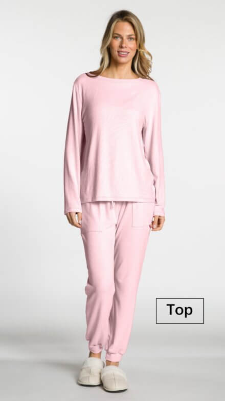 Long Sleeve Crew Neck Lounge Tee