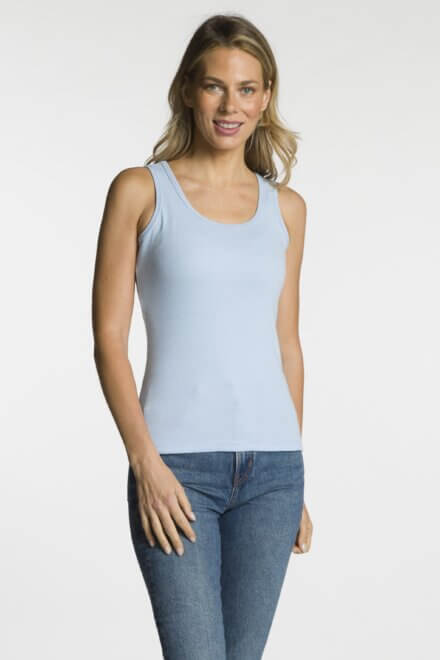 Scoop Neck Rib Tank Top