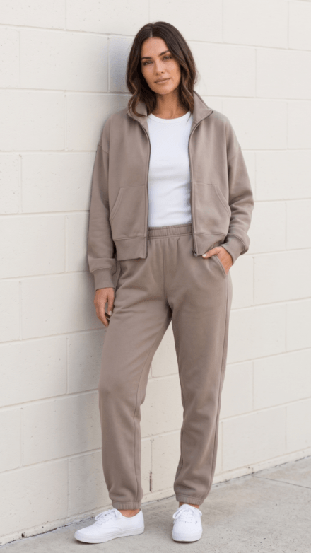 Long Sleeve Full Zip Stand Collar Jacket with Pockets