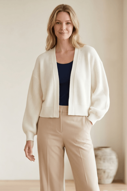 Long Sleeve Crop Open Cardigan
