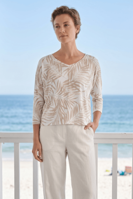 Dolman Sleeve V-Neck Top